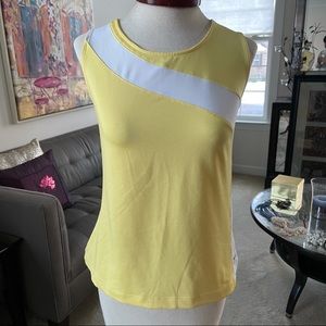 Slazenger Yellow and White Tennis Shirt NWOT